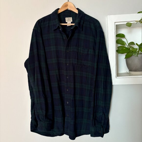 LL Bean blackwatch flannel - Picture 2 of 4